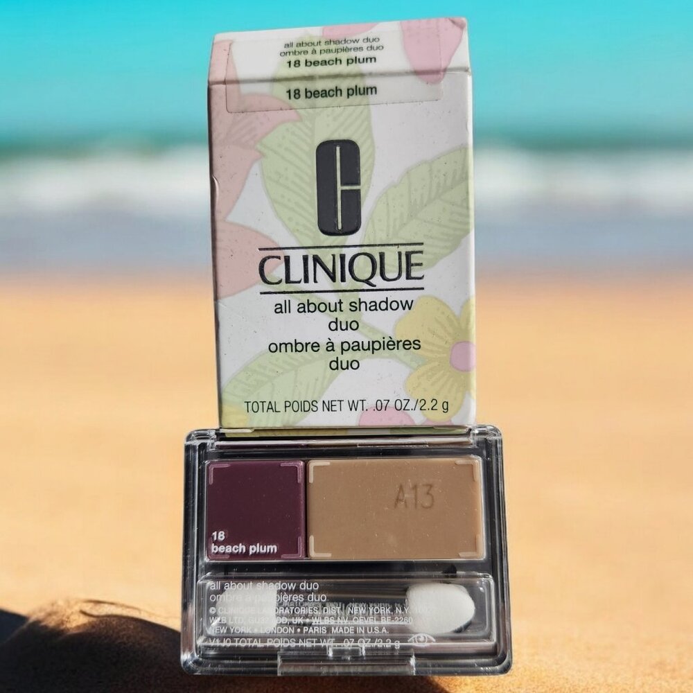 Clinique All About Shadow Duo in 18 Beach Plum NIB